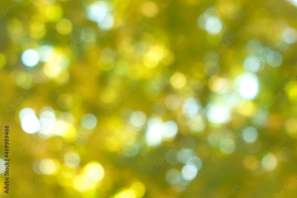 Obraz premium Autumn bokeh yellow bubble effect