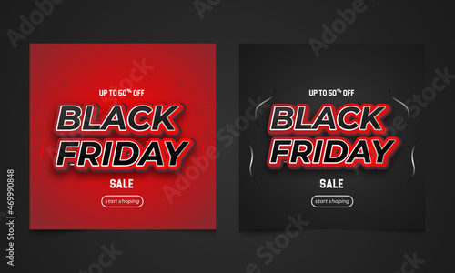 black Friday text effect sale offer