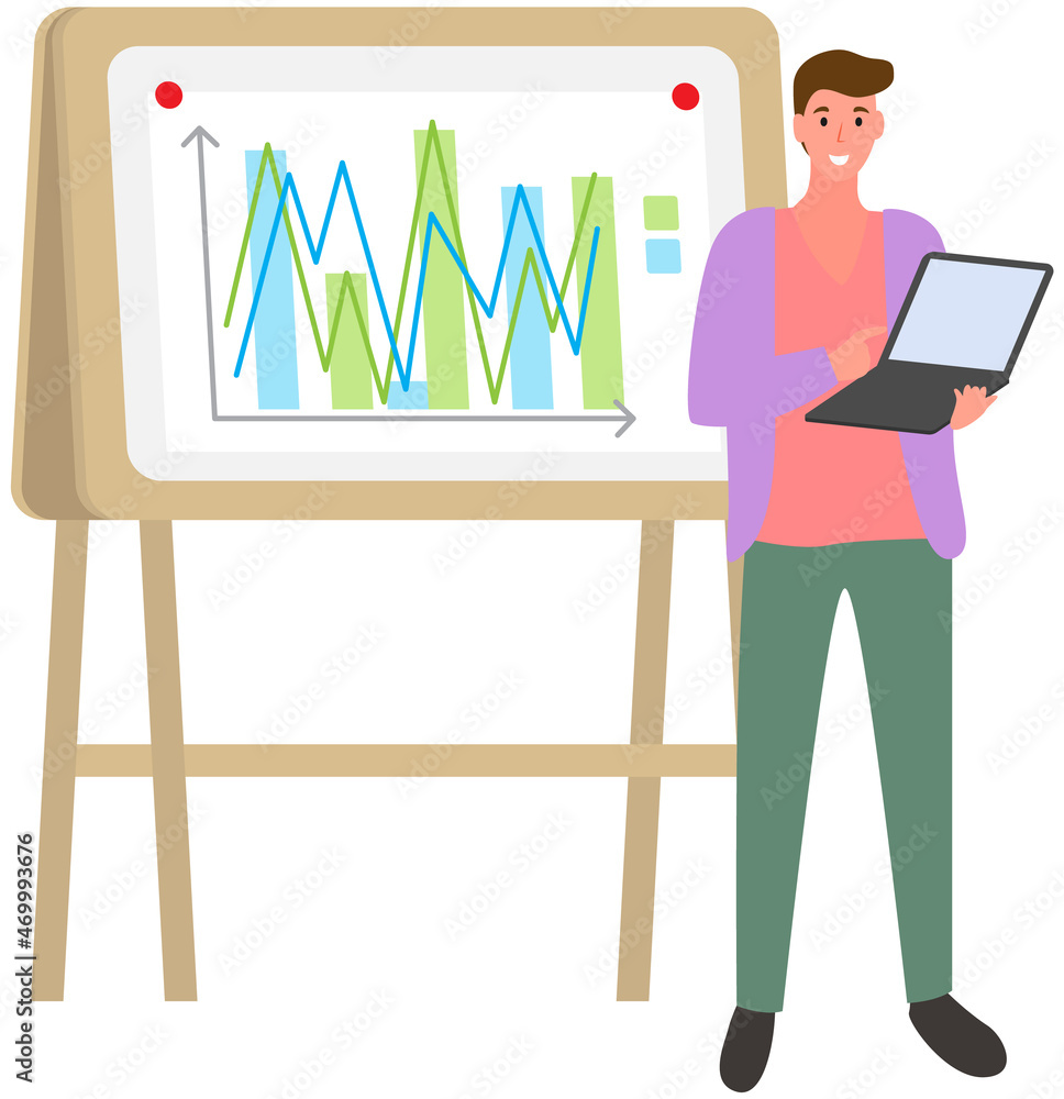 Investment growth with digital technology. Businessman sitting is working on laptop. Accumulating and collecting money. Savings, rich and wealth concept. Man with computer exaggerates profit Investment growth with digital technology. Businessman sitting is working on laptop. Accumulating and collecting money. Savings, rich and wealth concept. Man with computer exaggerates profit