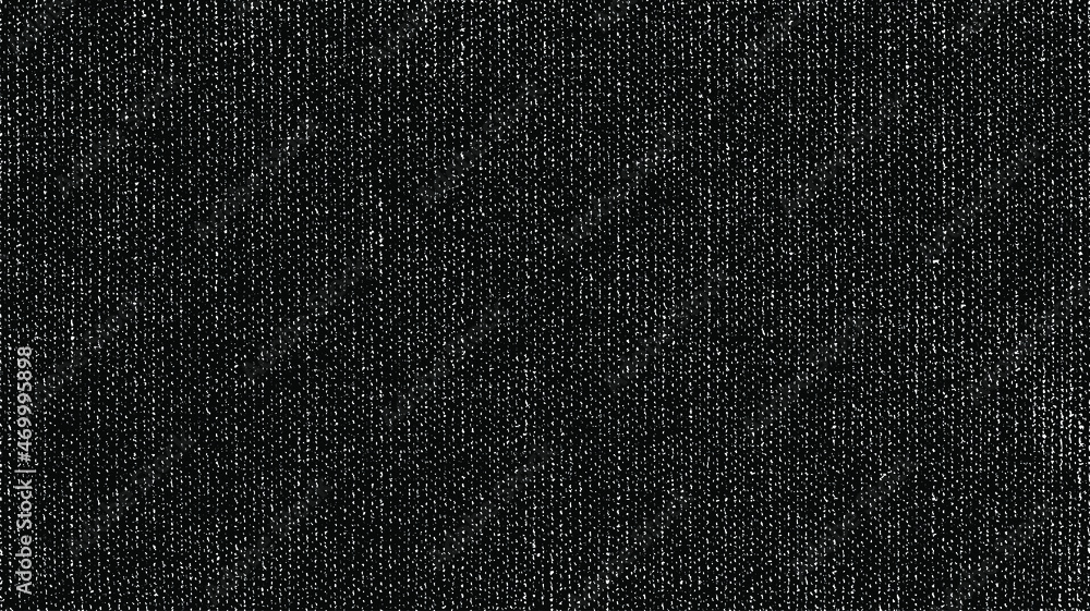 Fototapeta premium Vector fabric texture. Distressed texture of weaving fabric. Grunge background. Abstract halftone vector illustration. Overlay to create interesting effect and depth. Black isolated on white. EPS10.