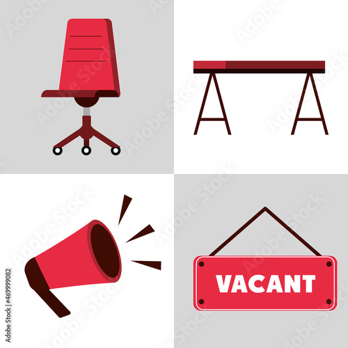icons office vacant