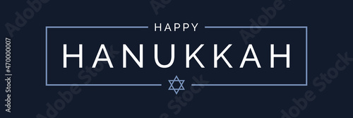 Hanukkah Banner With 'Happy Hanukkah' Text
