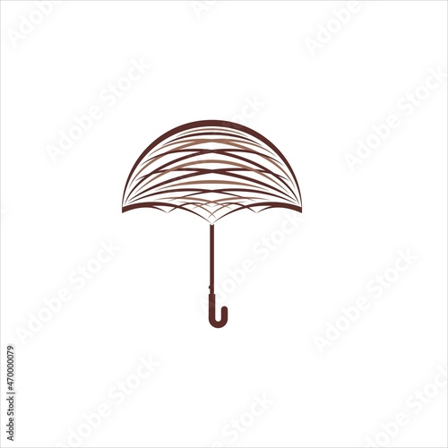 umbrella logo vector template nest photo