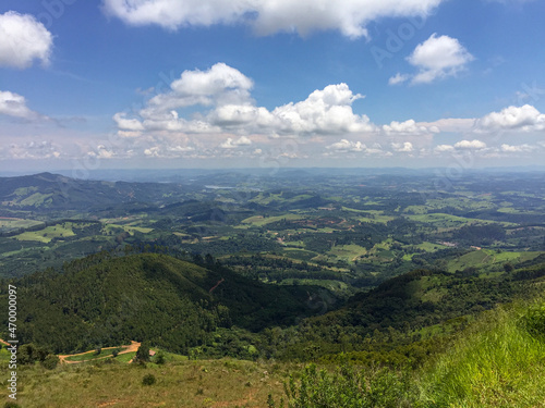 Mountains of Minas Gerais seen through the paraglider ramp in Poços de Caldas. Image made by smartphone