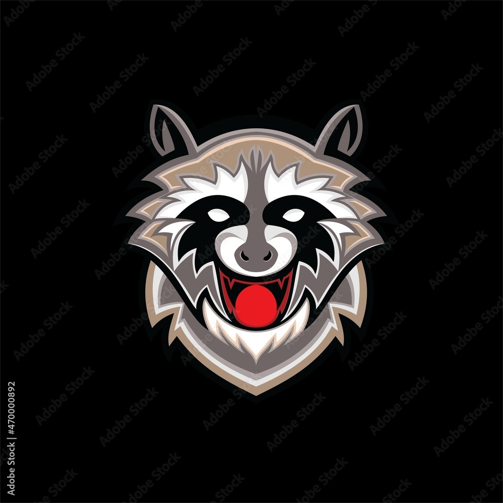 raccoon logo vector template icon raccoon logo vector template icon