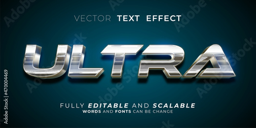 Editable text effect - Ultra text style concept