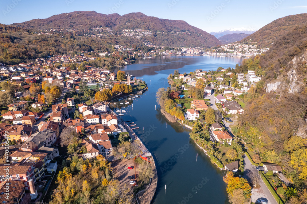Lavena Ponte Tresa A Beautiful Village on the Swiss Italy Border Near Lugano