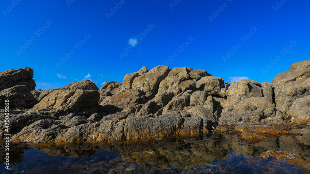 Natural scenery of rocks by the sea, North China Natural scenery of rocks by the sea, North China