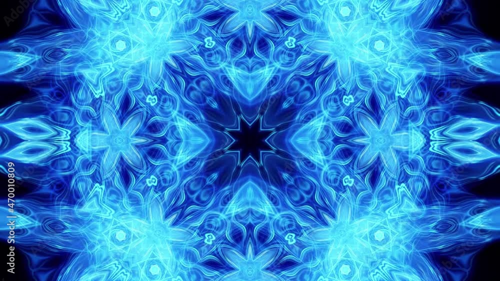 Christmas background with snowflakes. Animated blue backdrop. Futuristic looped endless footage. Motion. Rotation. Kaleidoscopic blurred background with blue glow. Seamless loop. Vj loops. 4K Christmas background with snowflakes. Animated blue backdrop. Futuristic looped endless footage. Motion. Rotation. Kaleidoscopic blurred background with blue glow. Seamless loop. Vj loops. 4K