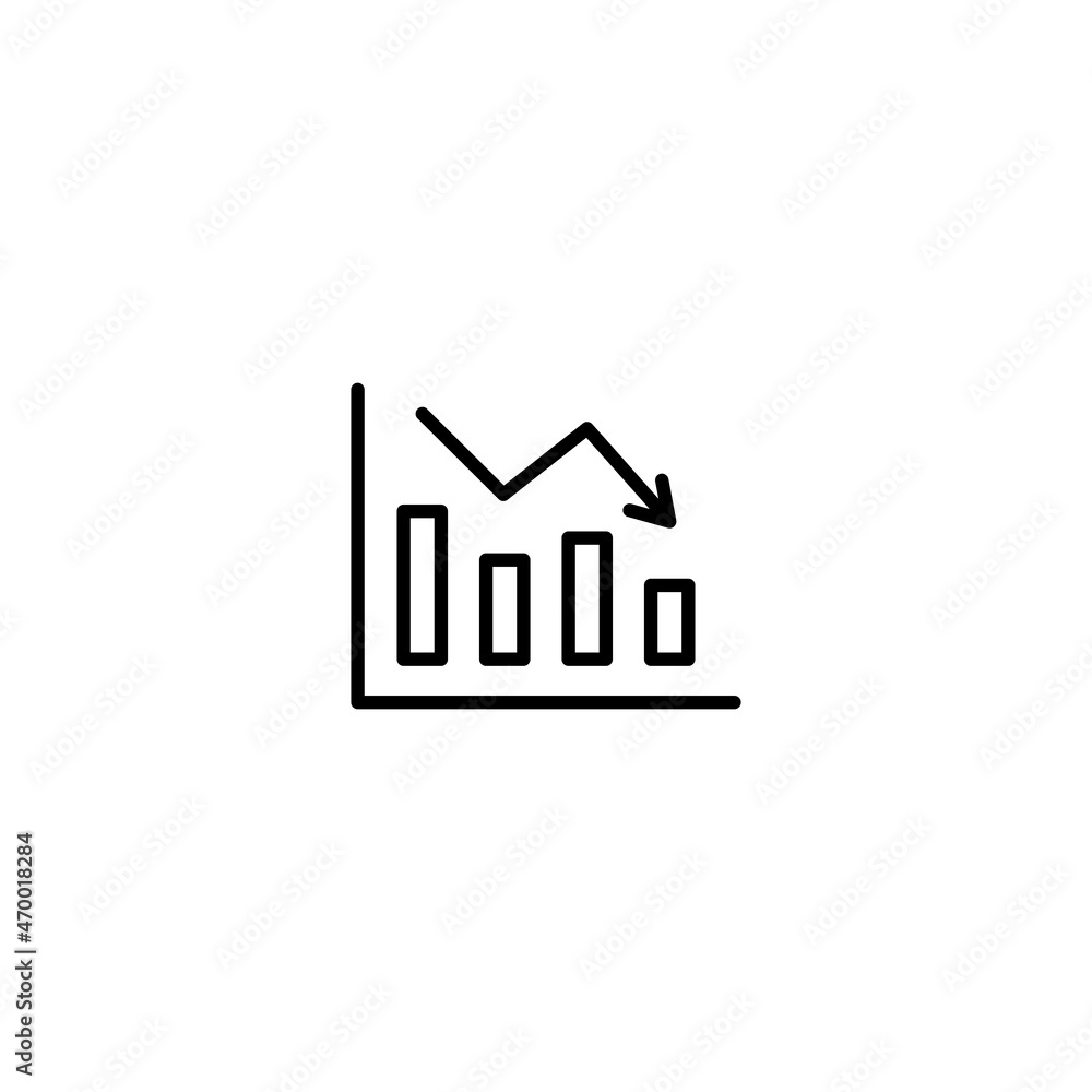 growing graph icon, data sign vector growing graph icon, data sign vector