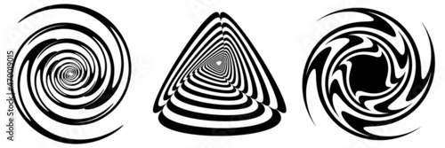 Foto Abstract op-art element