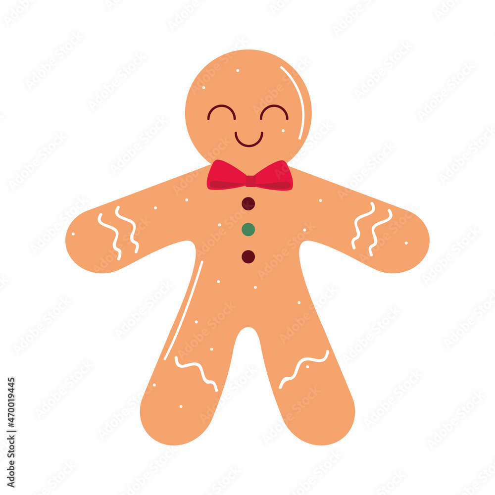 Obraz premium christmas gingerbread man