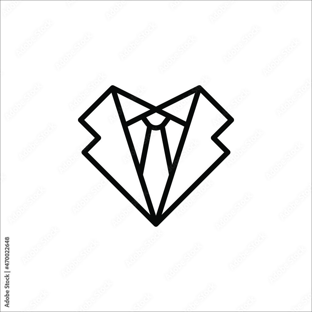 tie icon illustration isolated vector sign symbol on white background tie icon illustration isolated vector sign symbol on white background