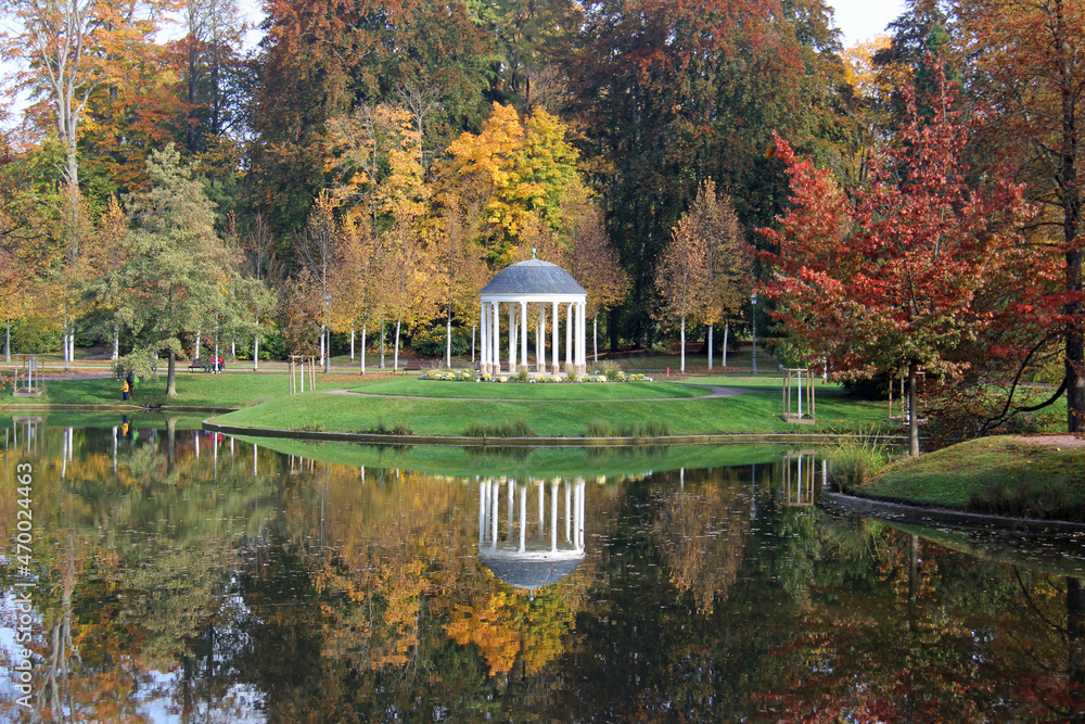 Parc de l'orangerie located in Strasbourg Alsace France