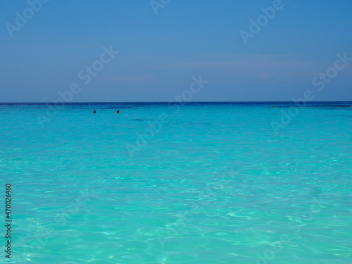 beach with blue sky and sea