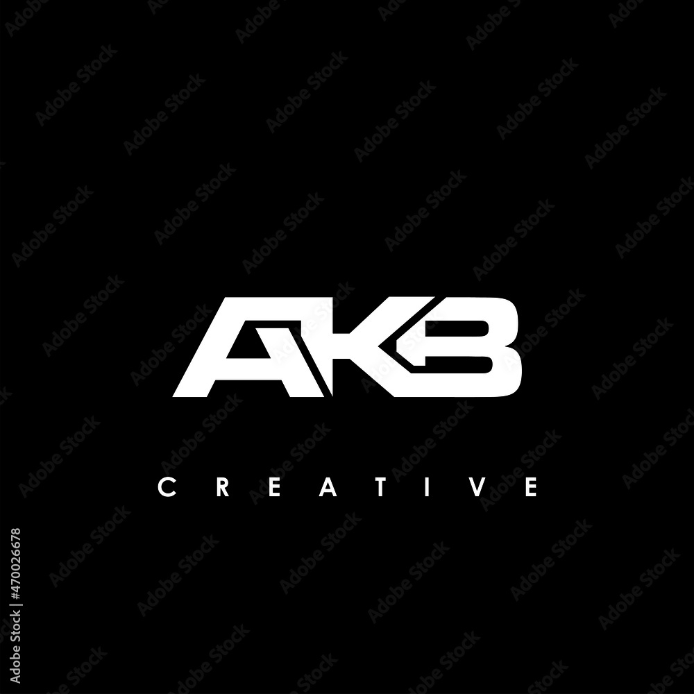 AKB Letter Initial Logo Design Template Vector Illustration AKB Letter Initial Logo Design Template Vector Illustration