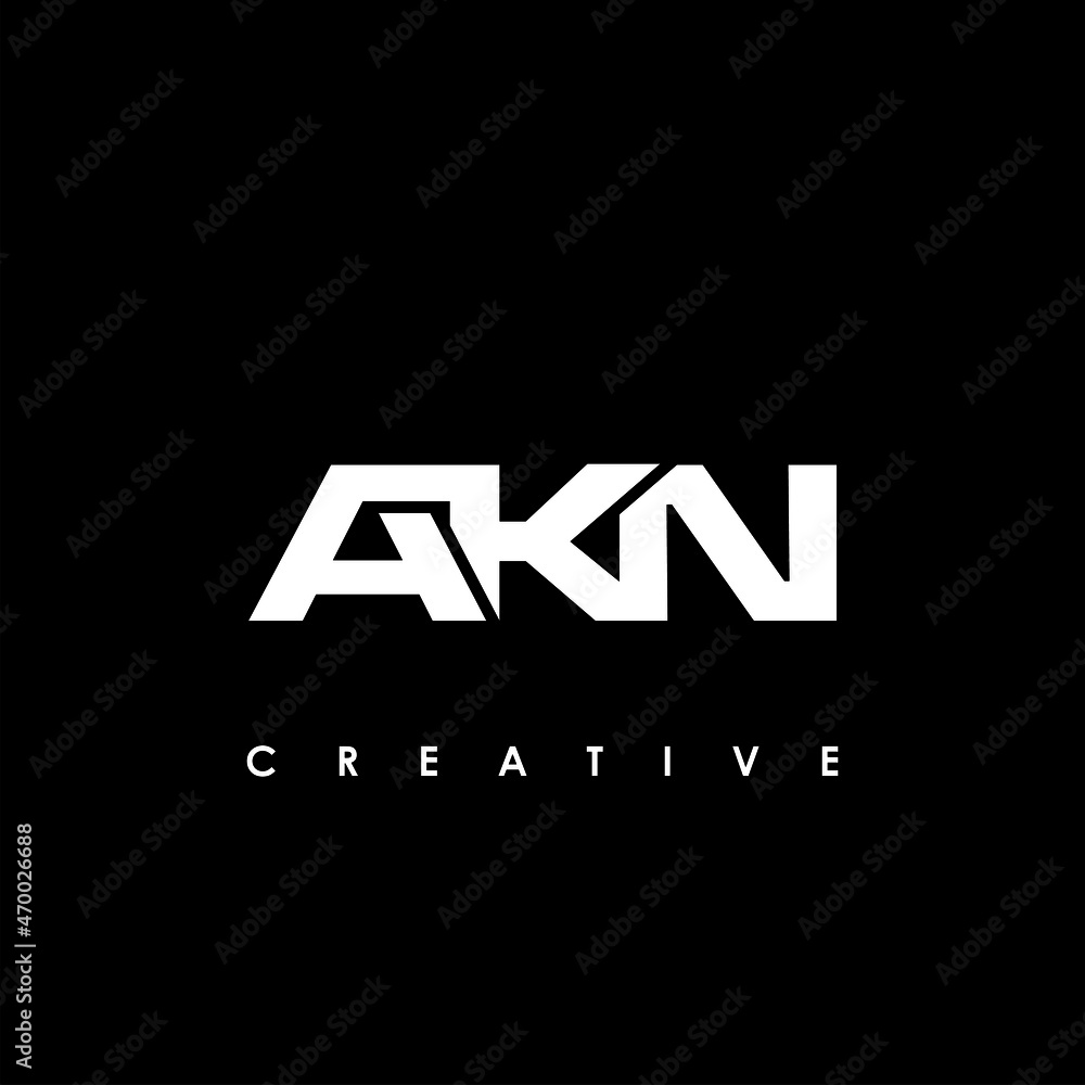 AKN Letter Initial Logo Design Template Vector Illustration