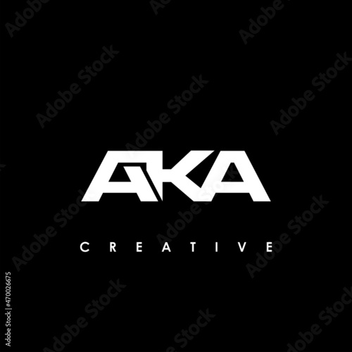 AKA Letter Initial Logo Design Template Vector Illustration photo