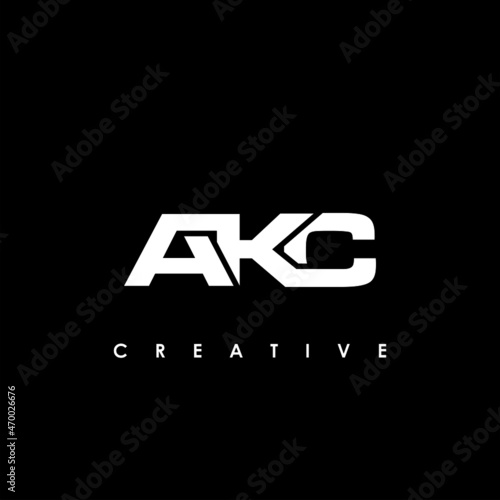 AKC Letter Initial Logo Design Template Vector Illustration photo