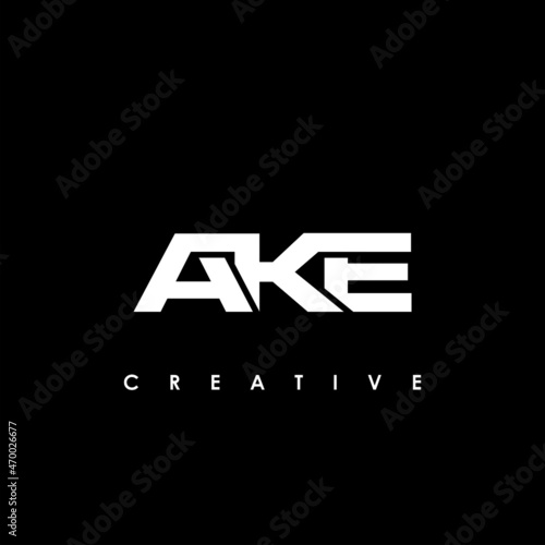 AKE Letter Initial Logo Design Template Vector Illustration photo