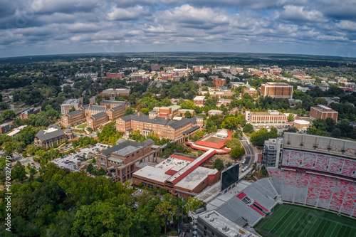 Konstfotografi Aerial View of a large Public University in Athens, Georgia