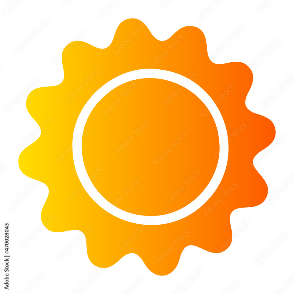 sun gradient icon sun gradient icon