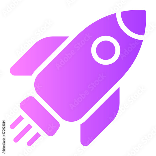 rocket gradient icon