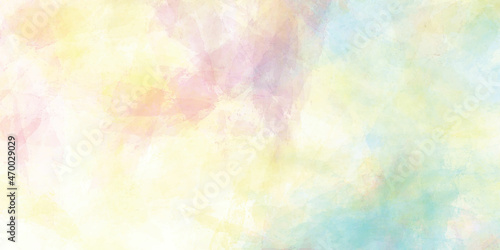 watercolor seamless background of rainbow. Abstract colorful watercolor for background.