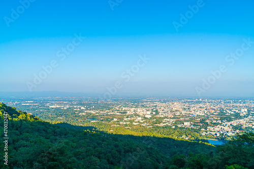 Chiang Mai city skyline in Thailand © topntp