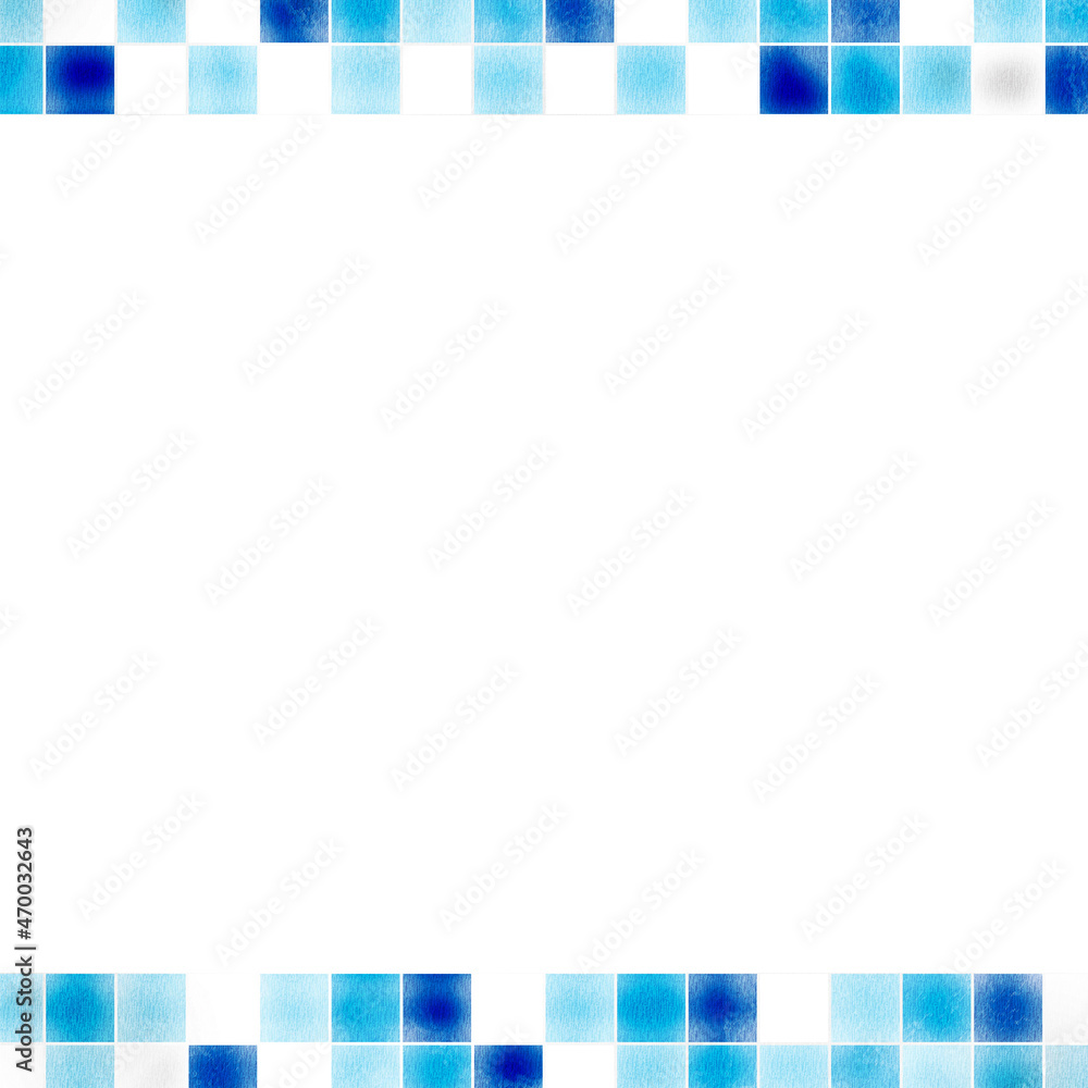 青いタイルの上下フレーム 2 正方形 Stock Illustration Adobe Stock 青いタイルの上下フレーム 2 正方形 Stock Illustration Adobe Stock