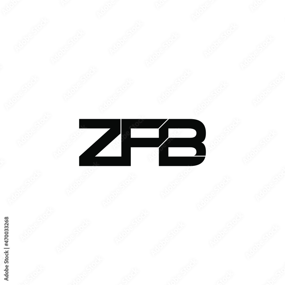 zfb initial letter monogram logo design zfb initial letter monogram logo design