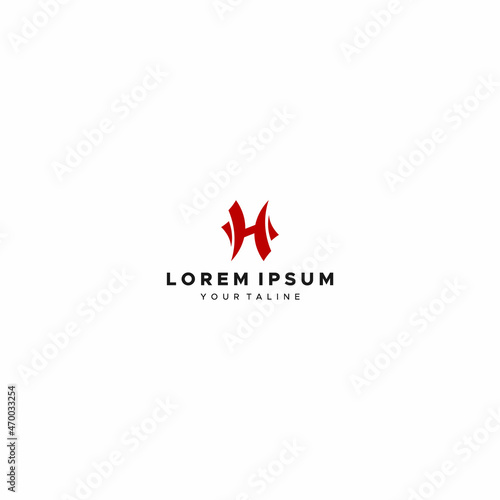 letter h logo design premium vector, abstract logo design
