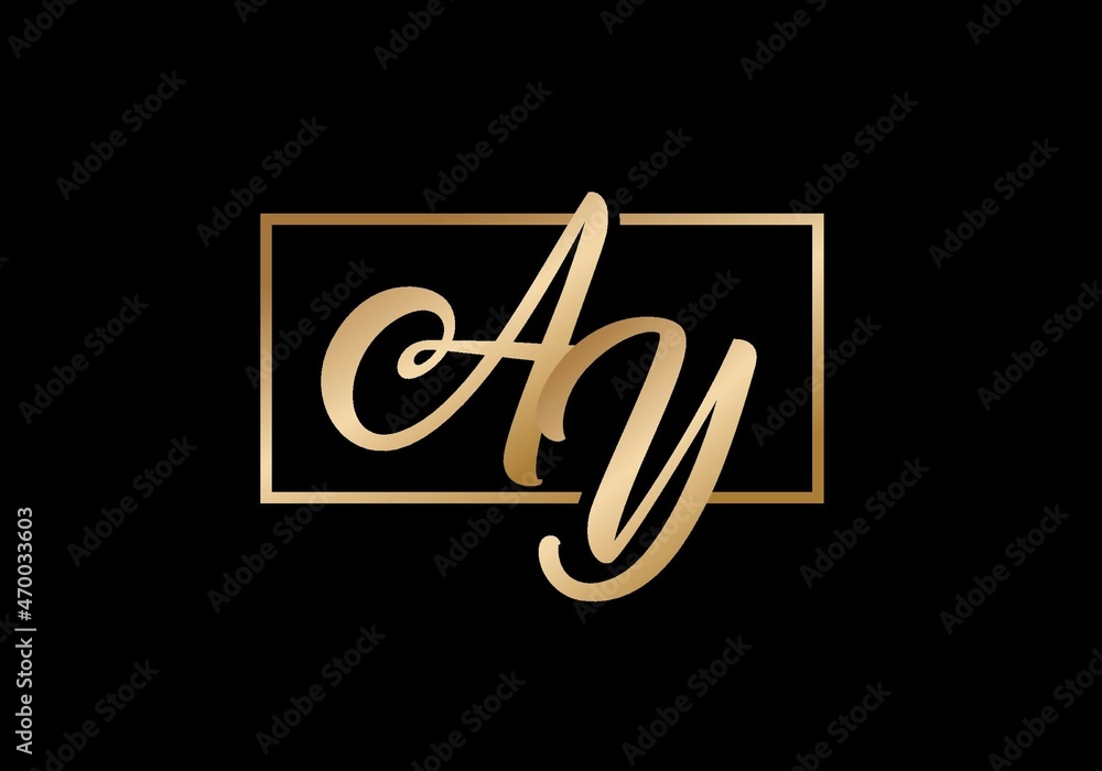 Colorful initial letter of AY Colorful initial letter of AY
