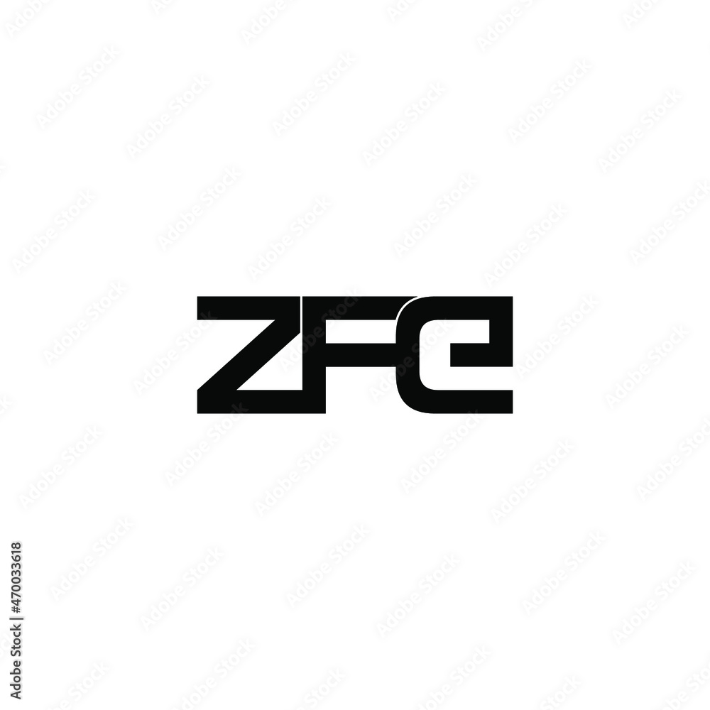zfe initial letter monogram logo design zfe initial letter monogram logo design