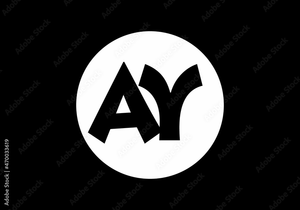 Colorful initial letter of AY Colorful initial letter of AY