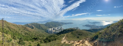 Panoramic view of Discovery Bay in Hong Kong. photo