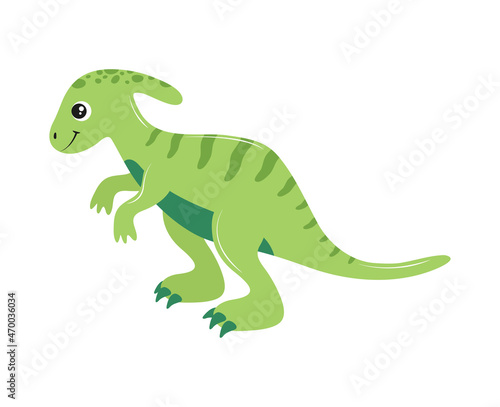 parasaurolophus little dinosaur © Stockgiu
