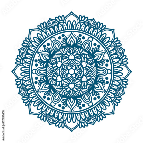 mandala line art design ornamental