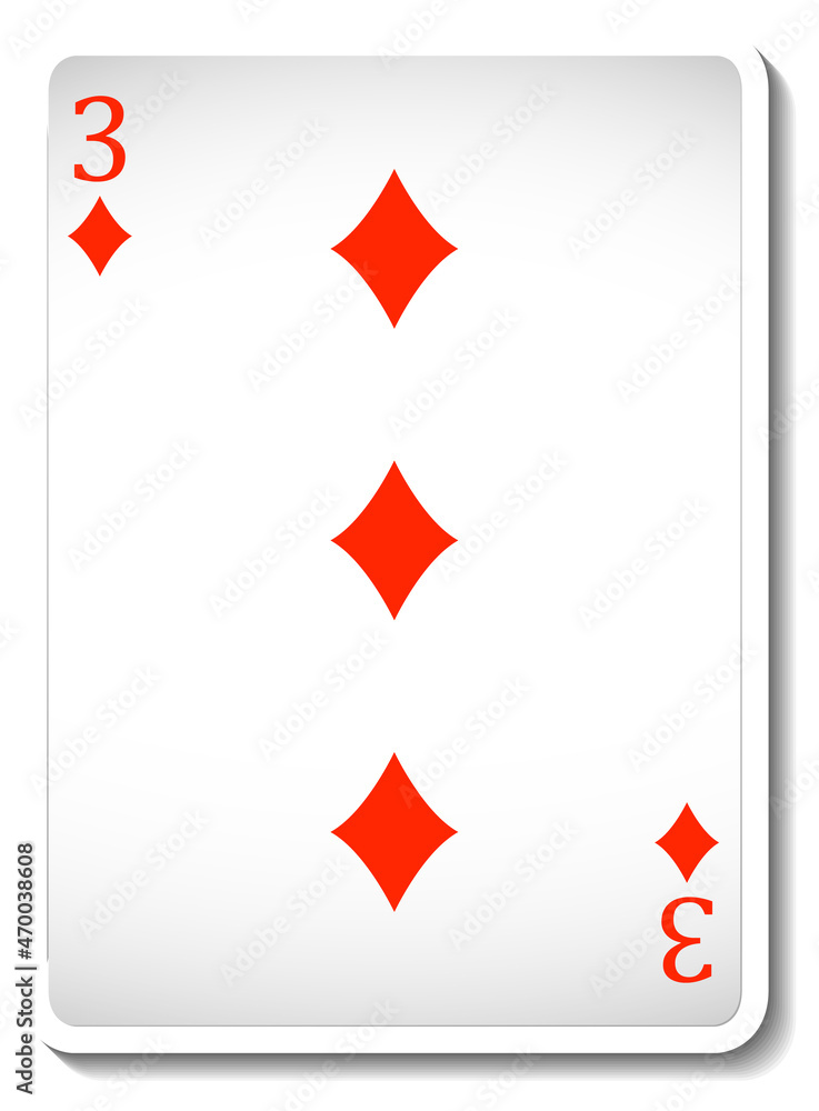 Ace of Diamonds Playing Card Isolated Ace of Diamonds Playing Card Isolated