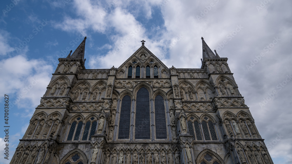Cathedral Tallest spire Salisbury, England, UK  