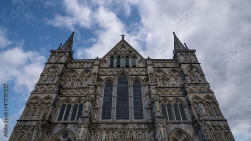 Cathedral Tallest spire Salisbury, England, UK 
