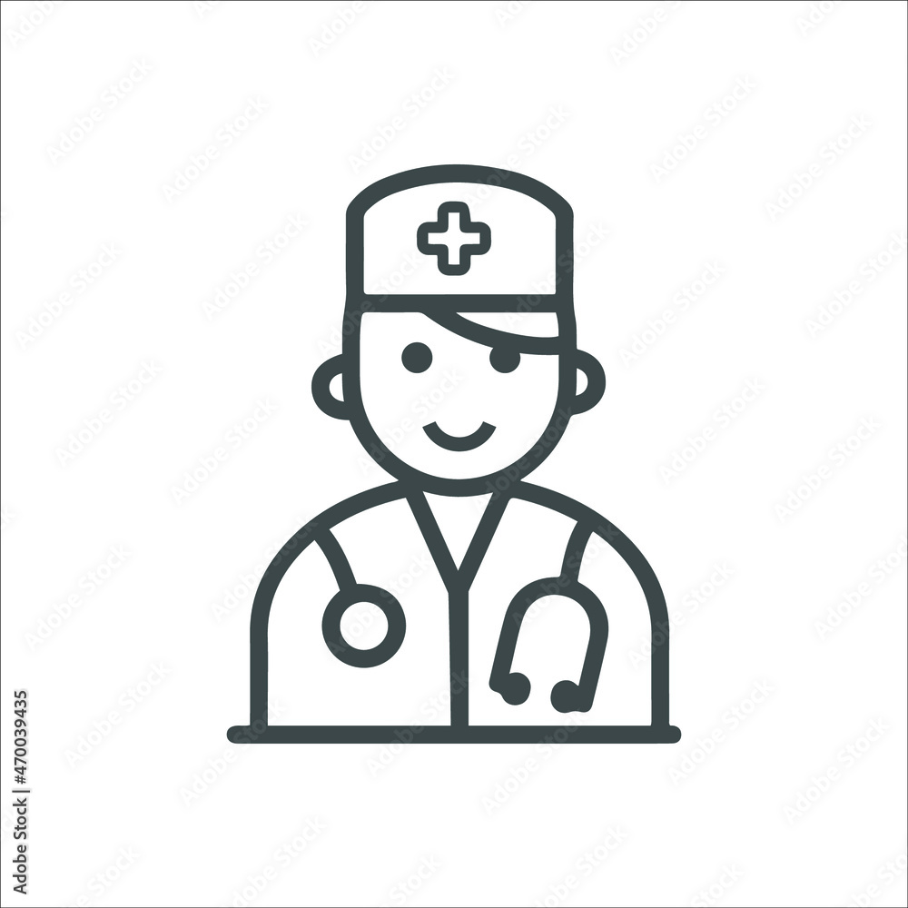 Doctor or healthcare physician icon