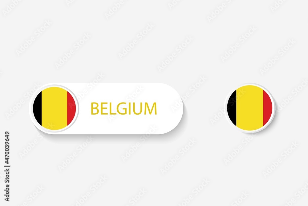 Belgium button flag in illustration of oval shaped with word of Belgium. And button flag Belgium. Belgium button flag in illustration of oval shaped with word of Belgium. And button flag Belgium.