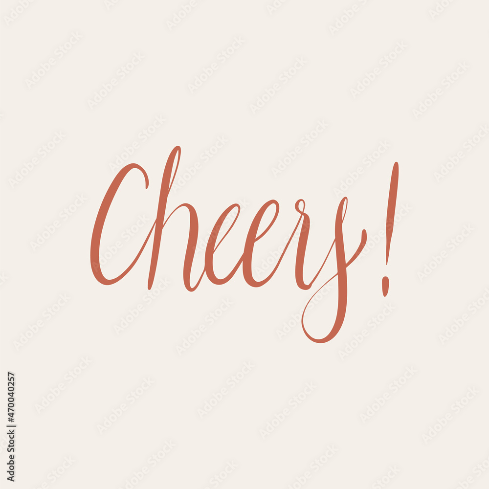 Cheery holiday greeting typography style vector Cheery holiday greeting typography style vector