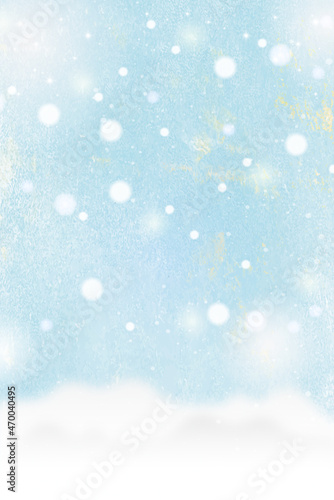 Watercolor painting of a snow scene vector © Rawpixel.com