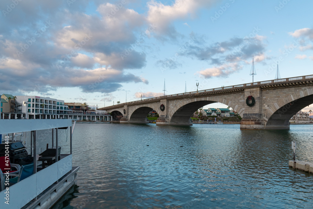 blue sky and the London Bridge