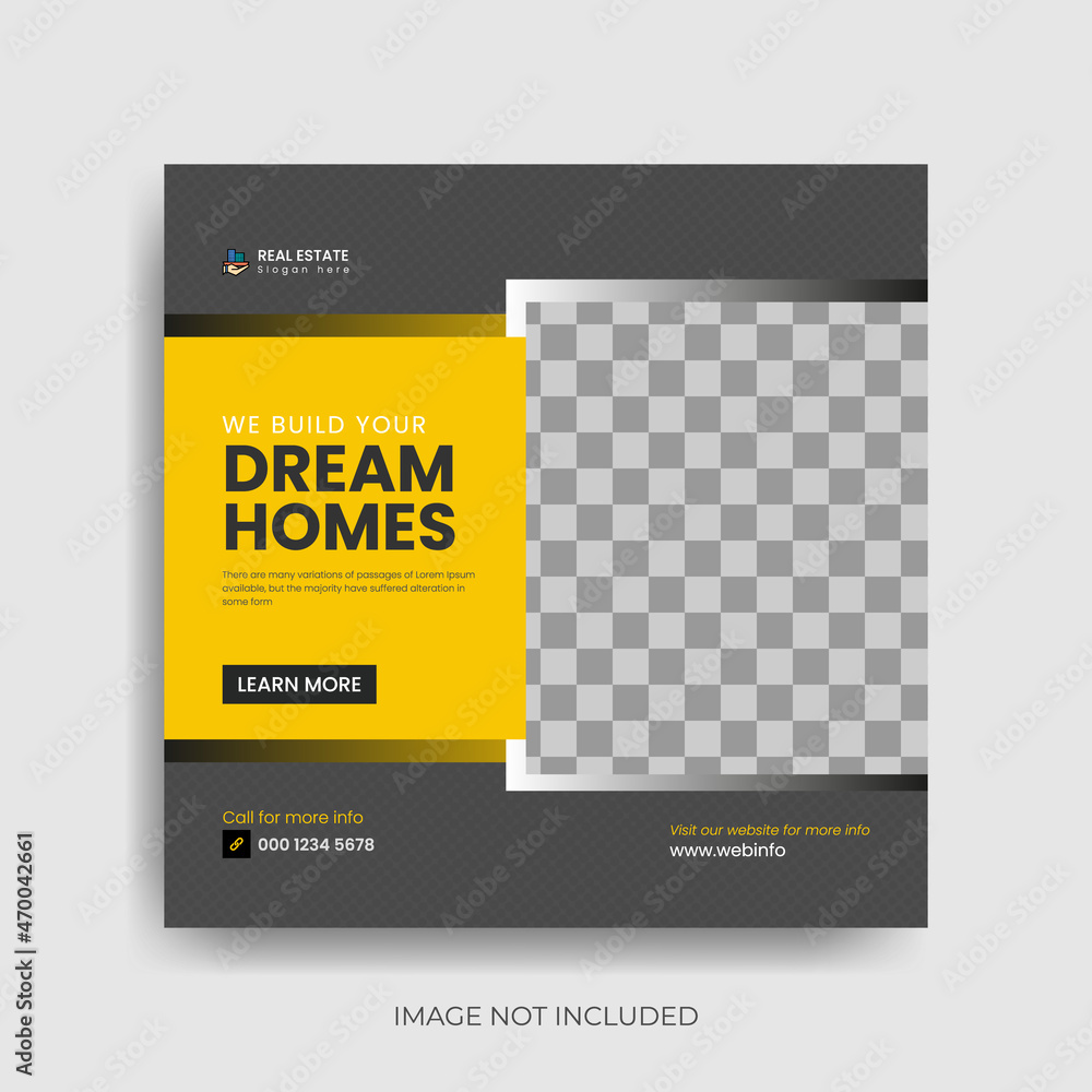 modern and creative editable Real estate social media post for sale. modern and creative editable Real estate social media post for sale.