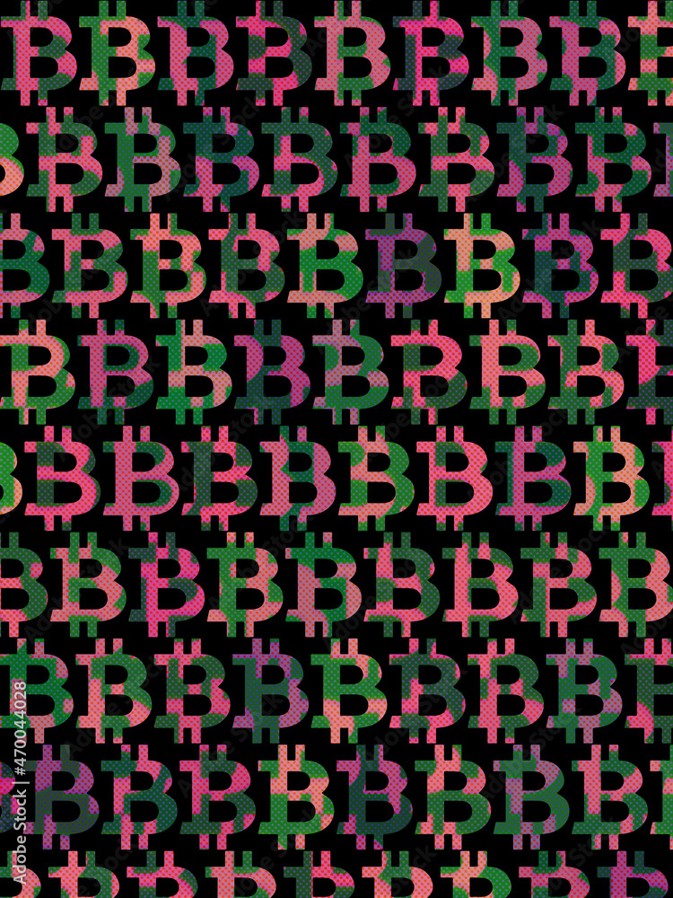 Abstract bitcoin pattern background image. Abstract bitcoin pattern background image.