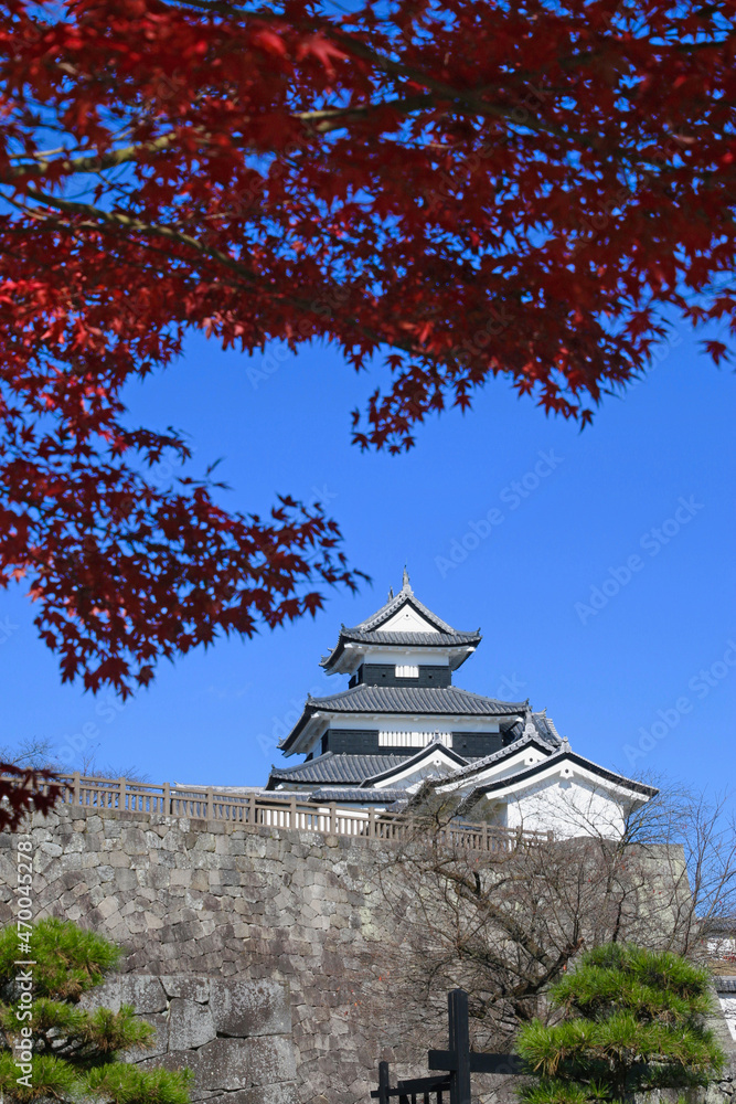 秋の小峰城（福島県・白河市）