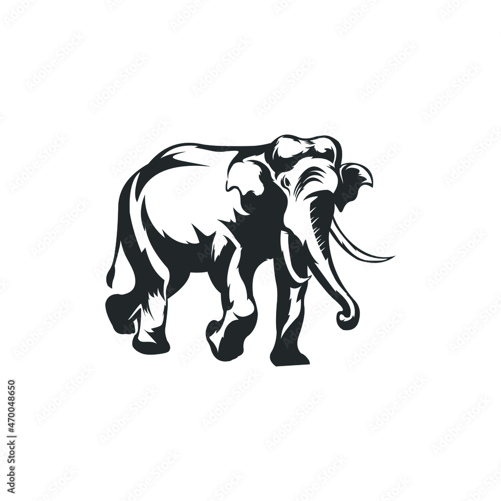 Elephant Logo Design Vector
